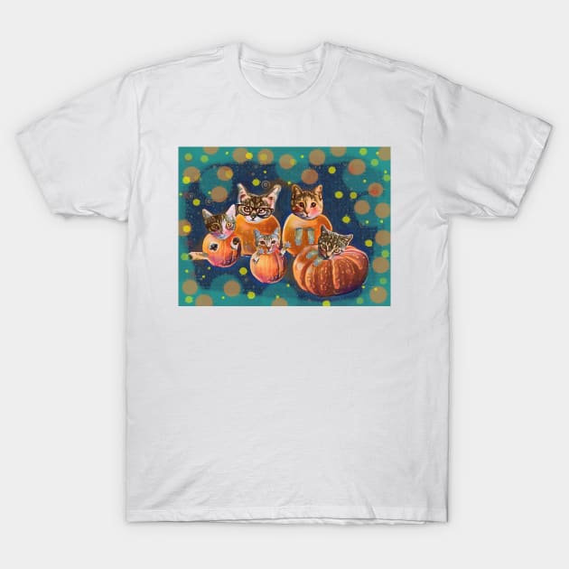 Pumpkin Kitties T-Shirt by Edgot